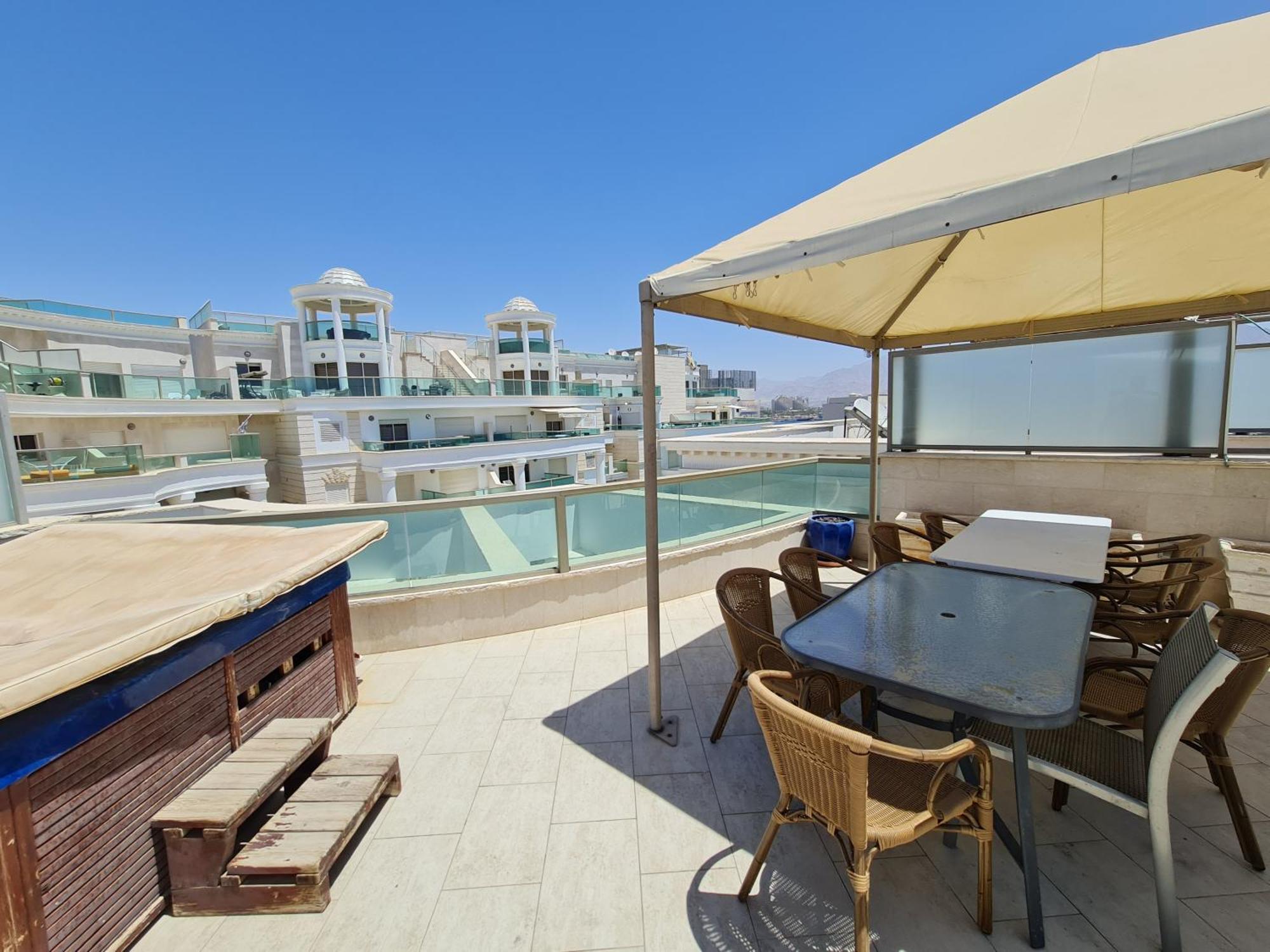 엘라트 Palmore Top Luxury Penthause With Juccuzi First Line Of The Seaside 아파트 외부 사진